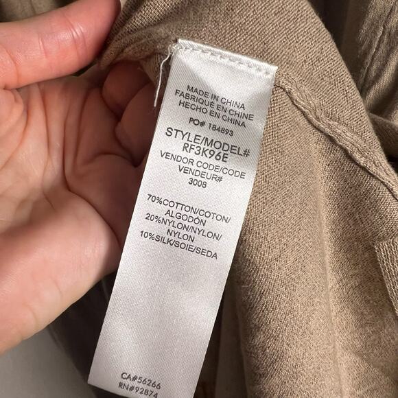 Splendid Evereve Nyla Silk Blend Heather Camel Mid Cardigan Sweater Size XL - Picture 13 of 13